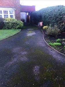 Driveway 1 before